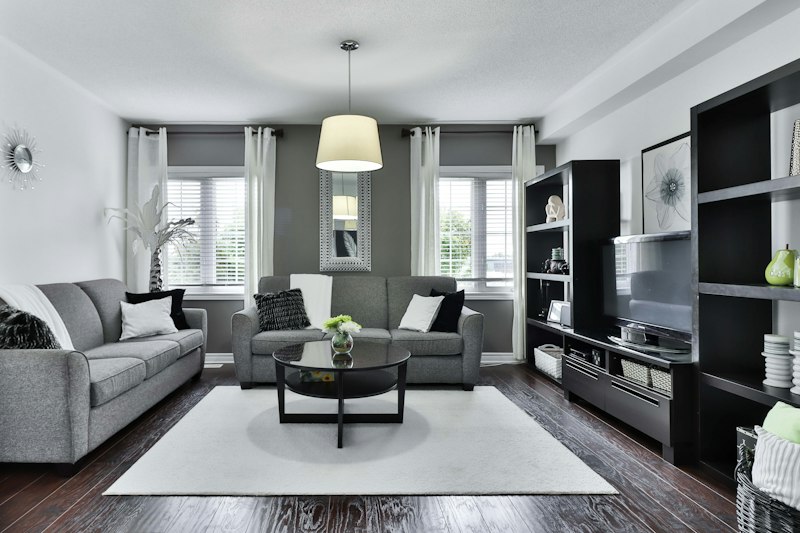 Curated modern living room with artisanal furniture